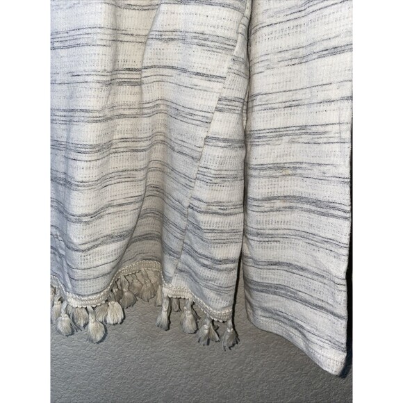 Anthropologie Blu Pepper Tassle sweater fringe boho L lagen cottage fairy - Picture 4 of 6